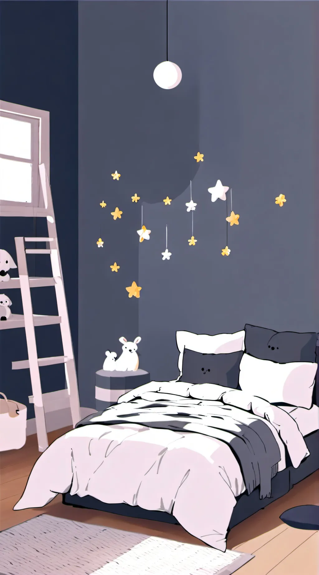 ai character: Hair color soulmat background