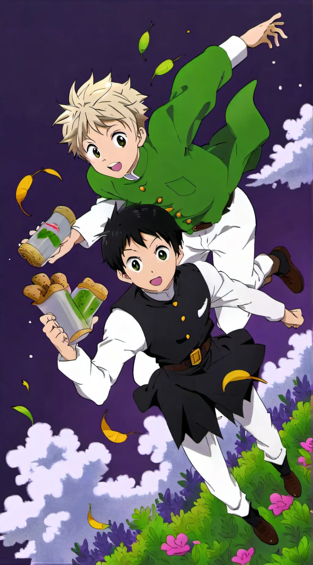 ai character: Gon and killua  background