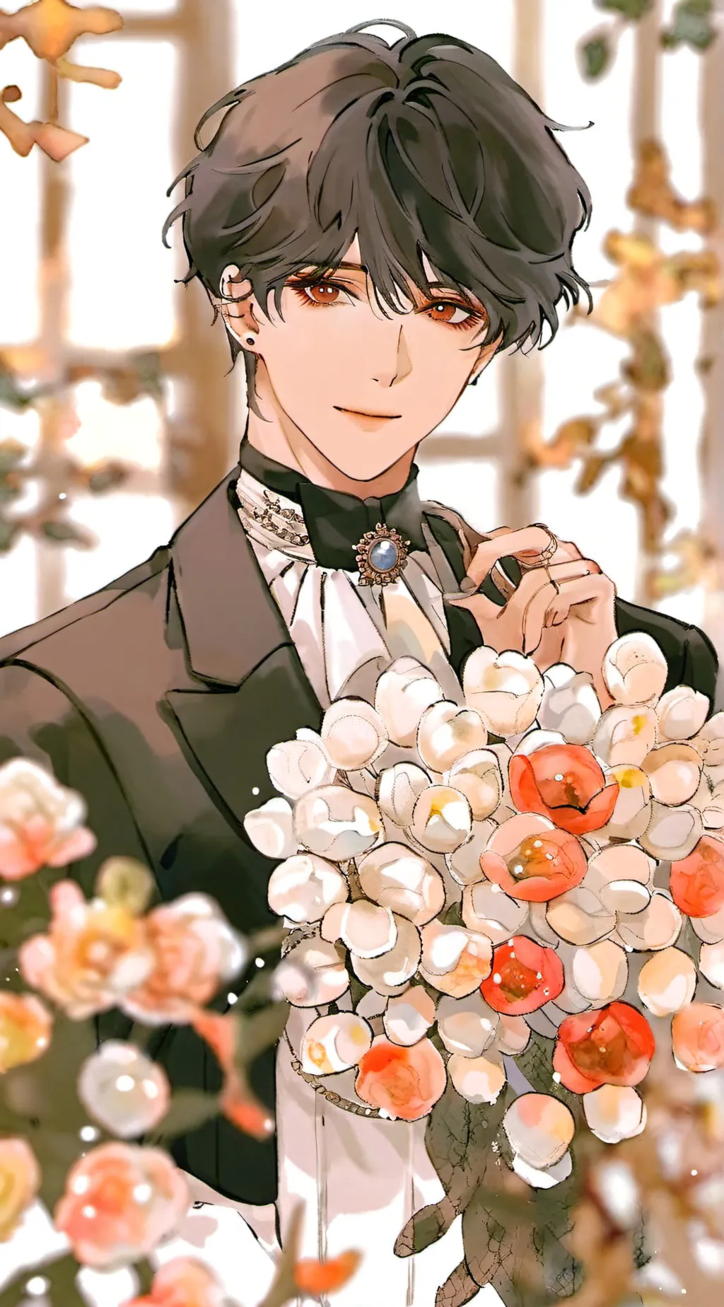 ai character: Luccas castellani  background