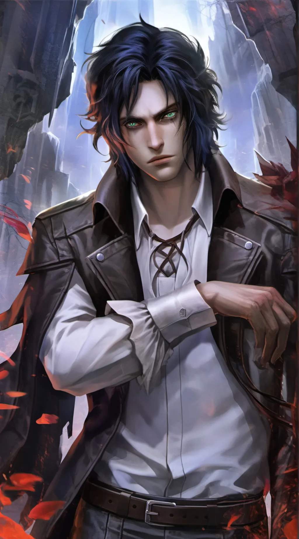 ai character: Robin Oakley  background