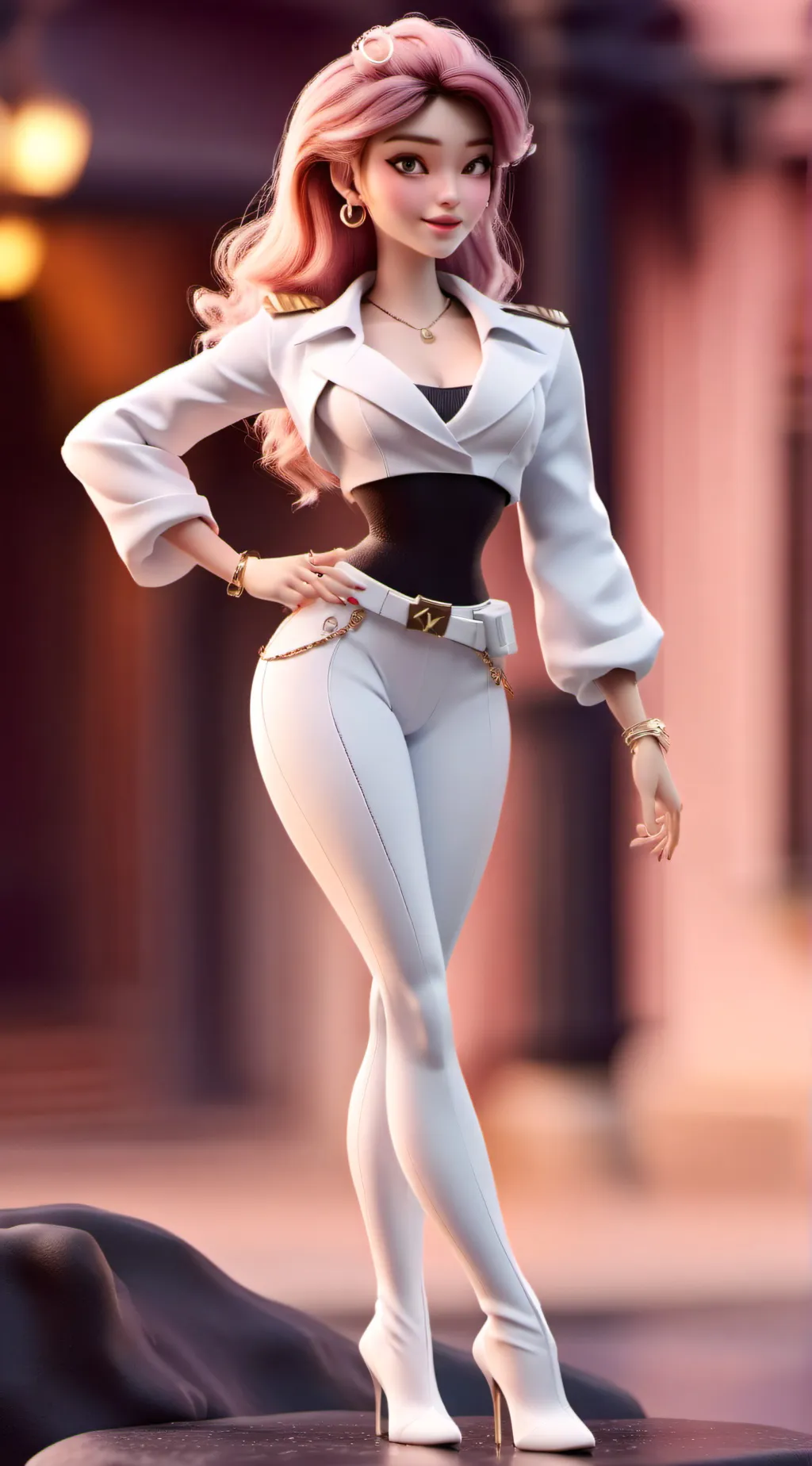 ai character: Aurora and lily background