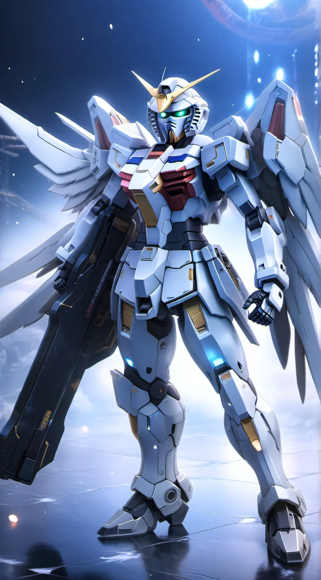 ai character: mha x gundam background