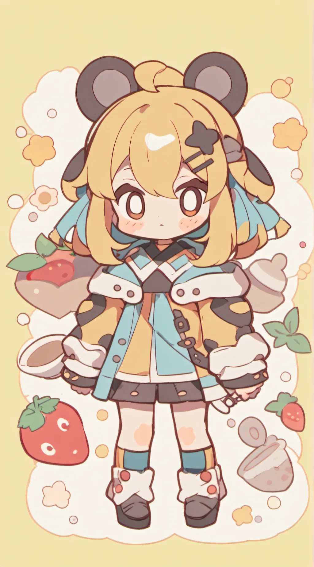 ai character: cutie pie background