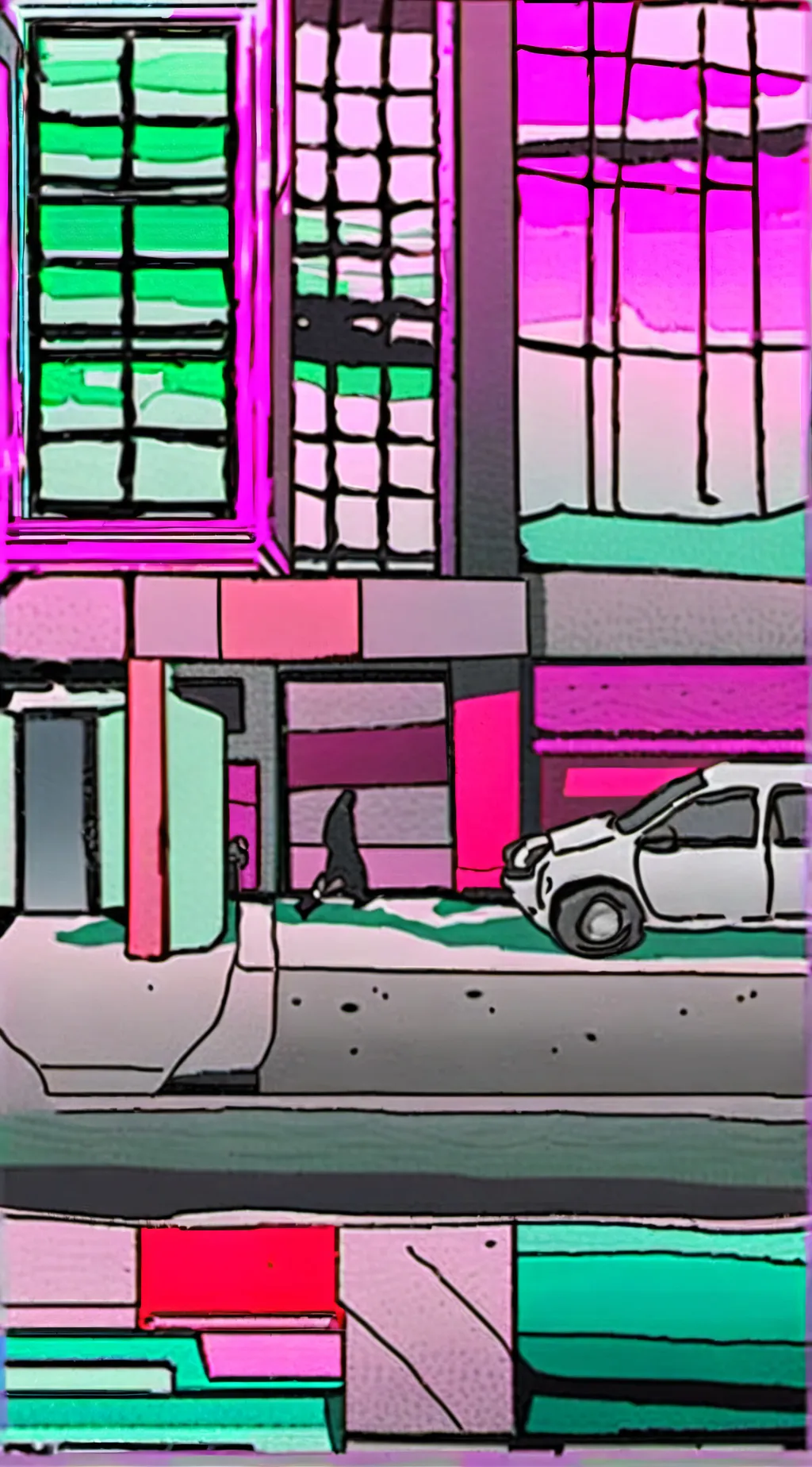 ai character: Vent box  background