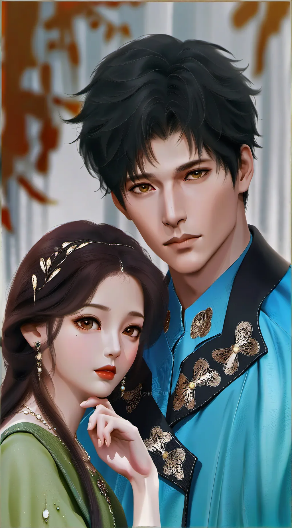 ai character: Family of 10 background