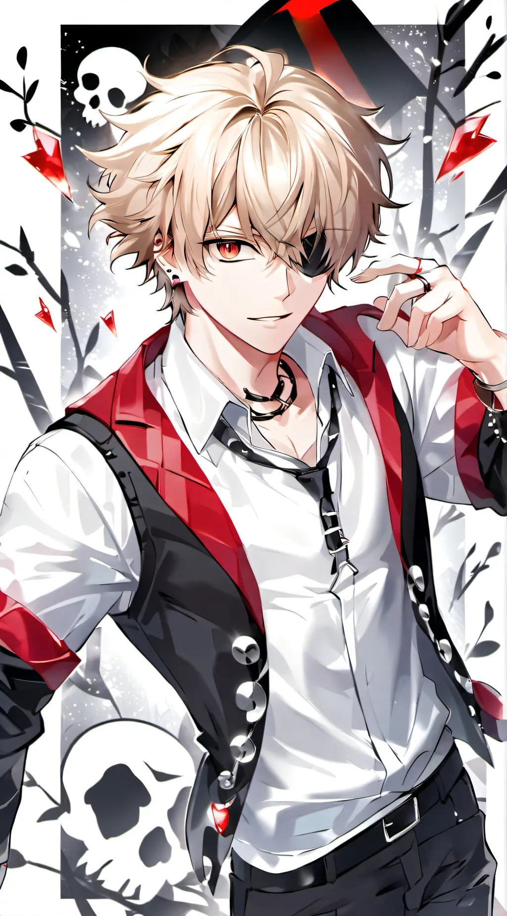 ai character: Bakugo Katsuki  background