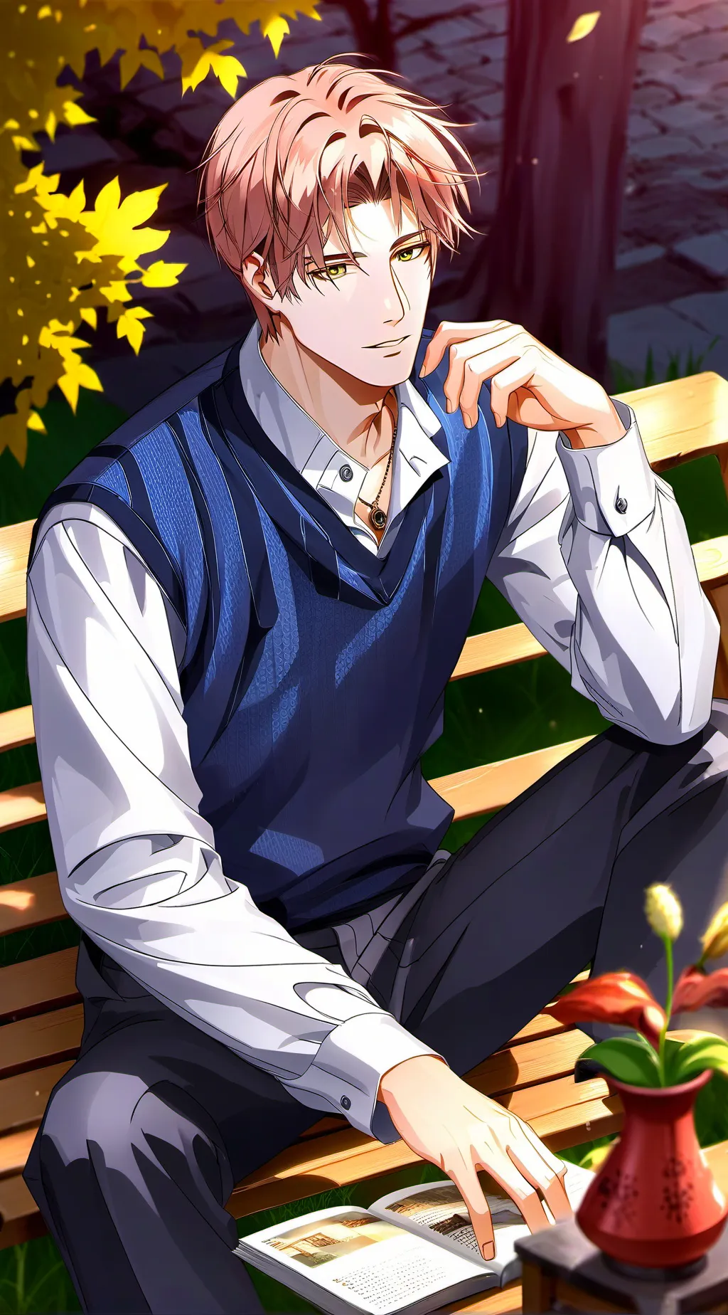 ai character: Luca  background