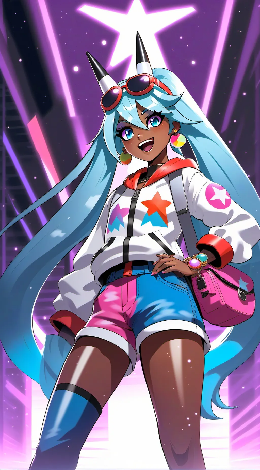 ai character: Brazilian Miku background