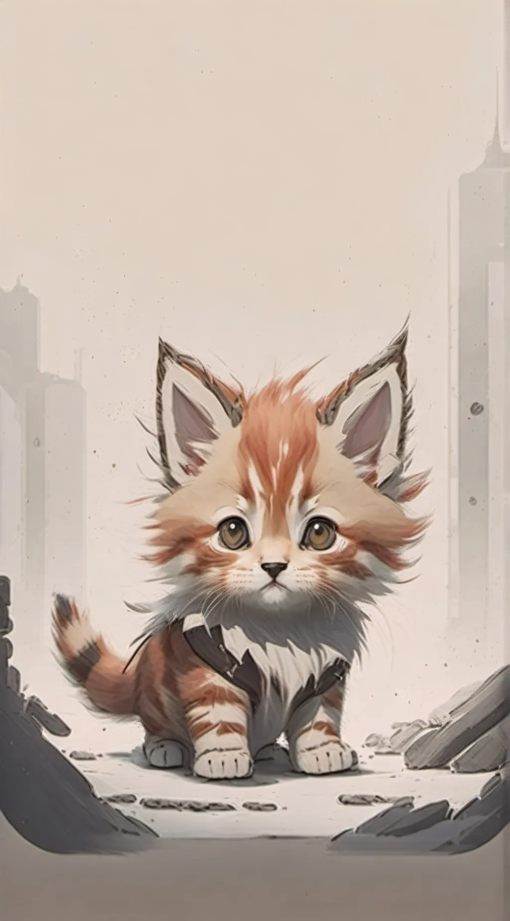 ai character: Fluffy background