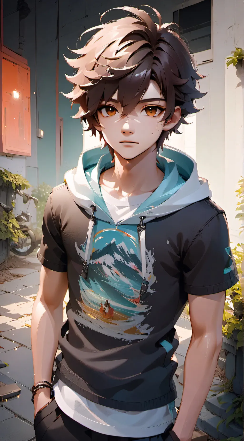 ai character: caden background