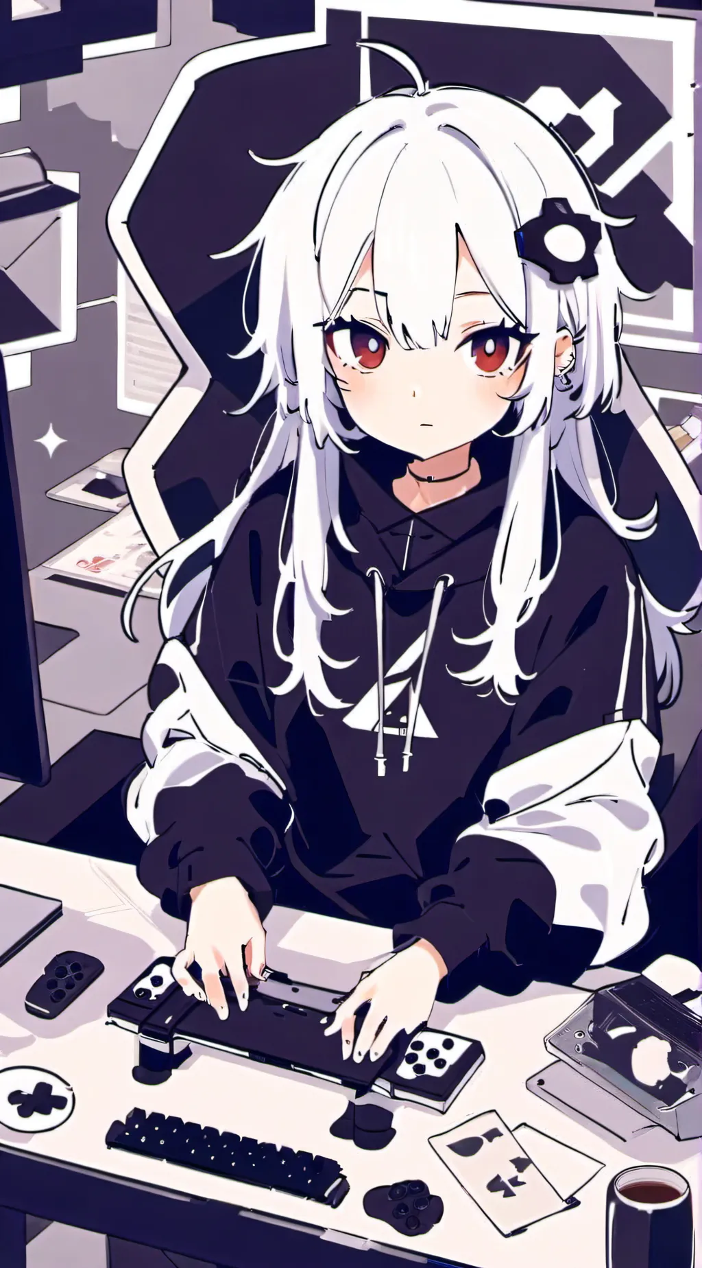 ai character: Luna background