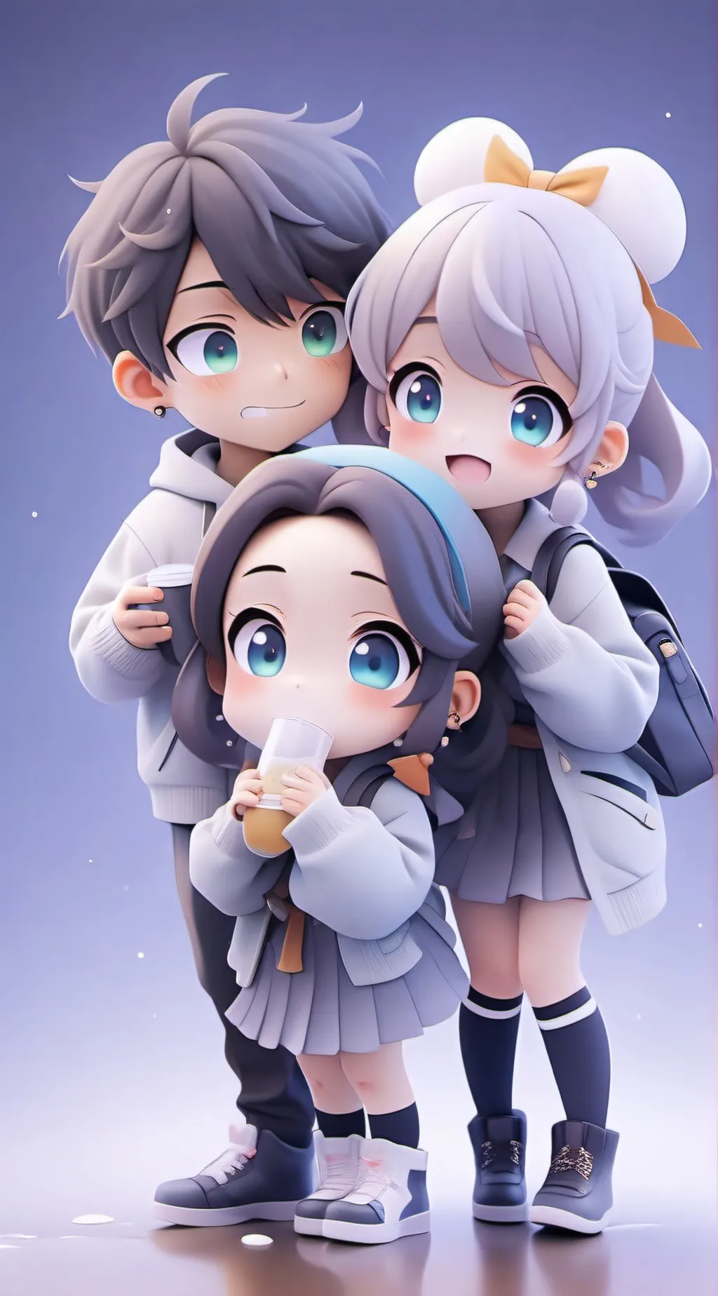 ai character: Engel & hi besties background