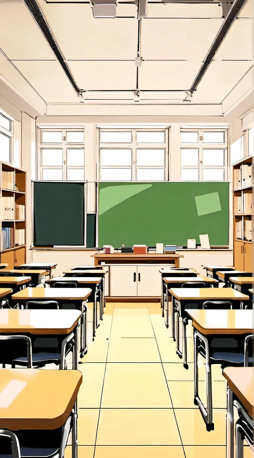 ai character: Life scale background