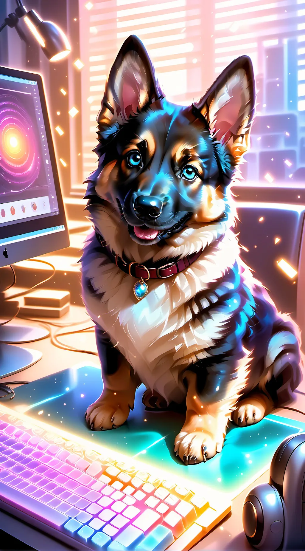 ai character: BarkByte background