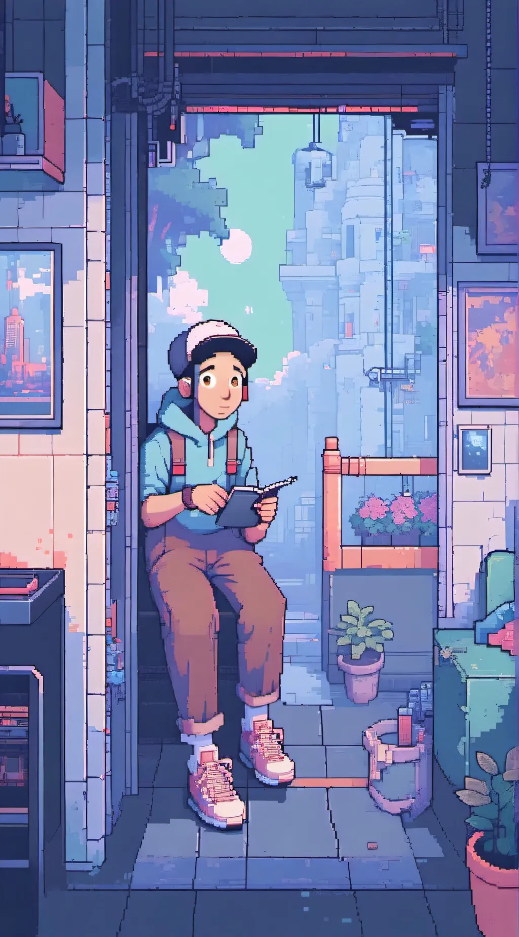 ai character: *-baby satoru-* background