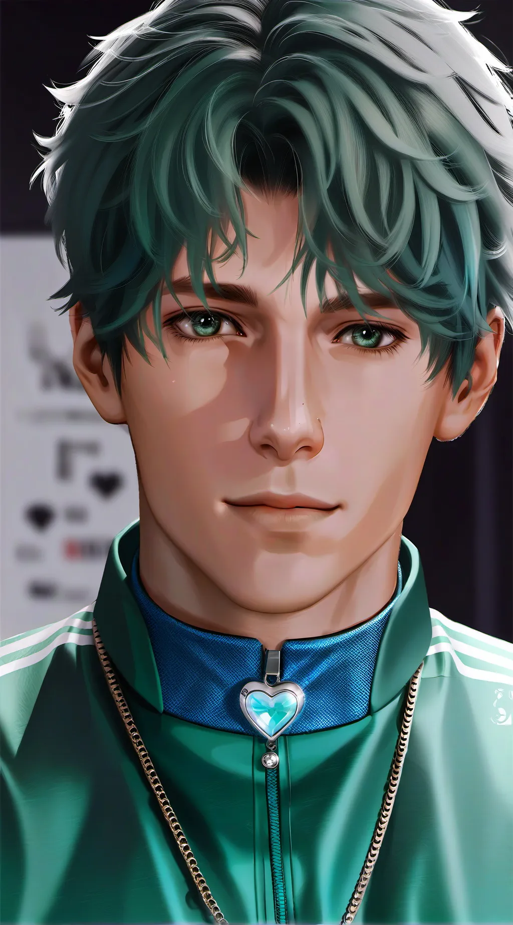 ai character: Justin/Jstn background