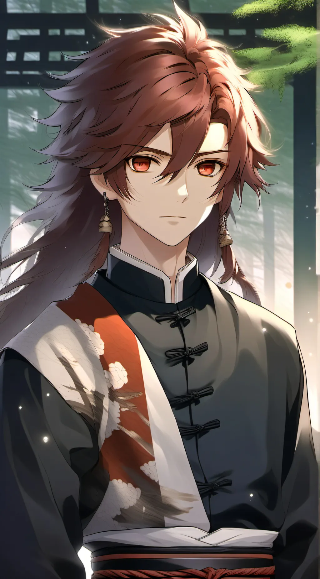 ai character: Demon slayer  background