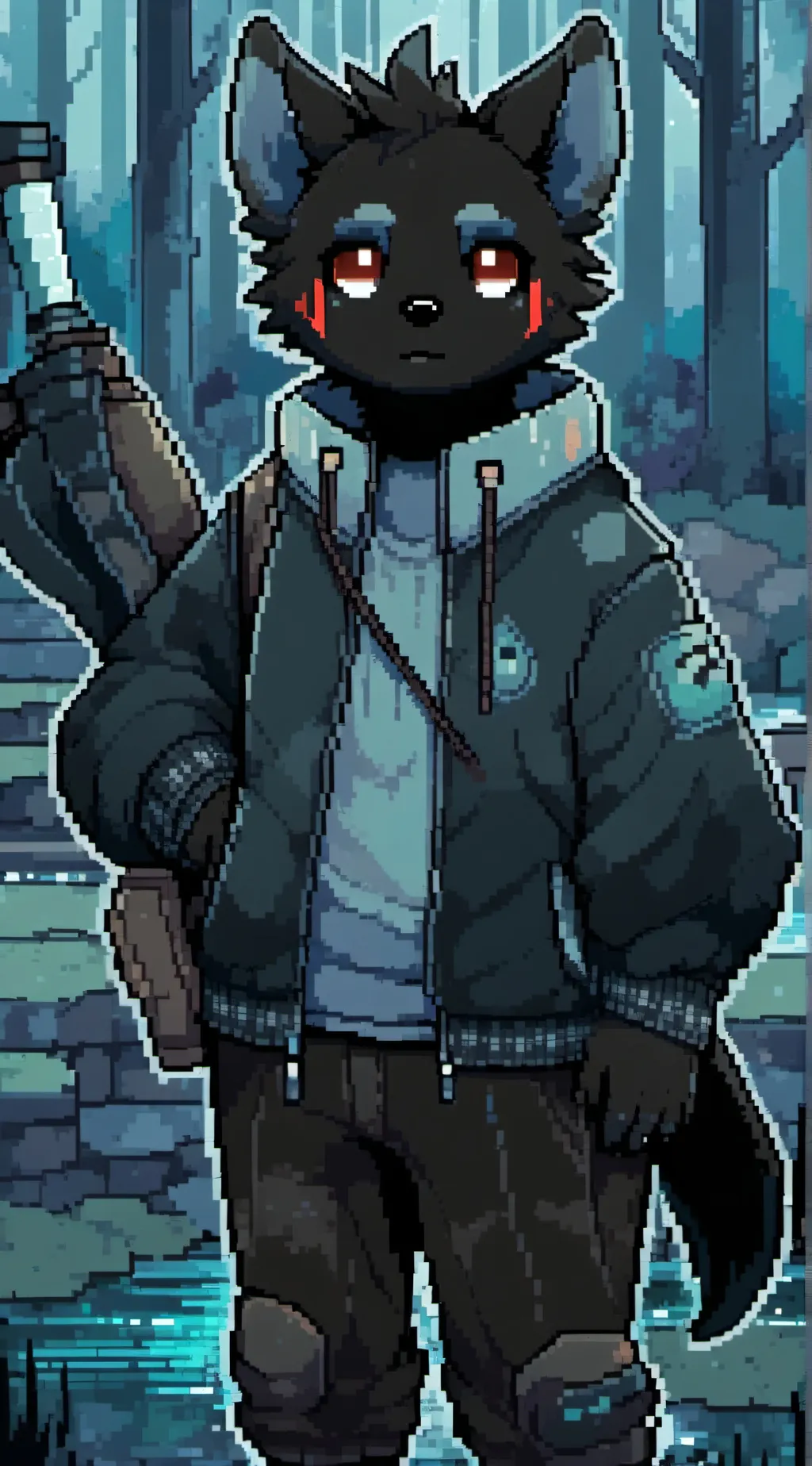 ai character: anti furry background