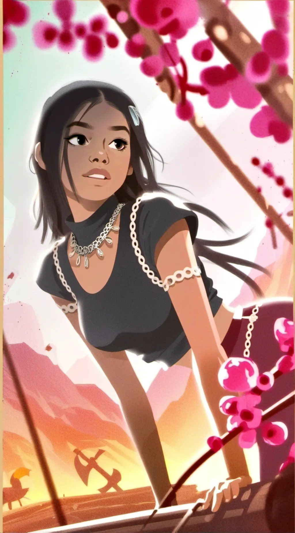 ai character: Lily background