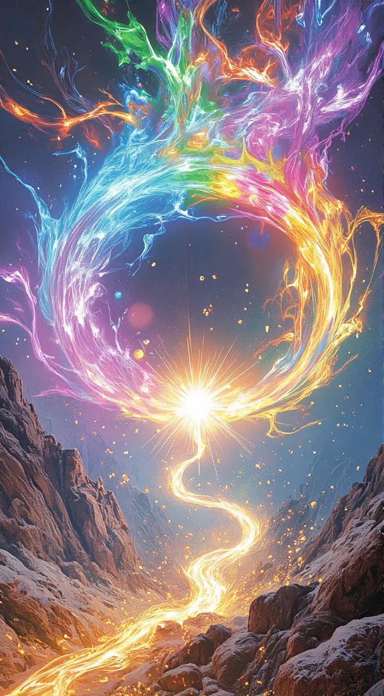 ai character: ❤️🧡💛💚🩵💙💜🩷🤍 background