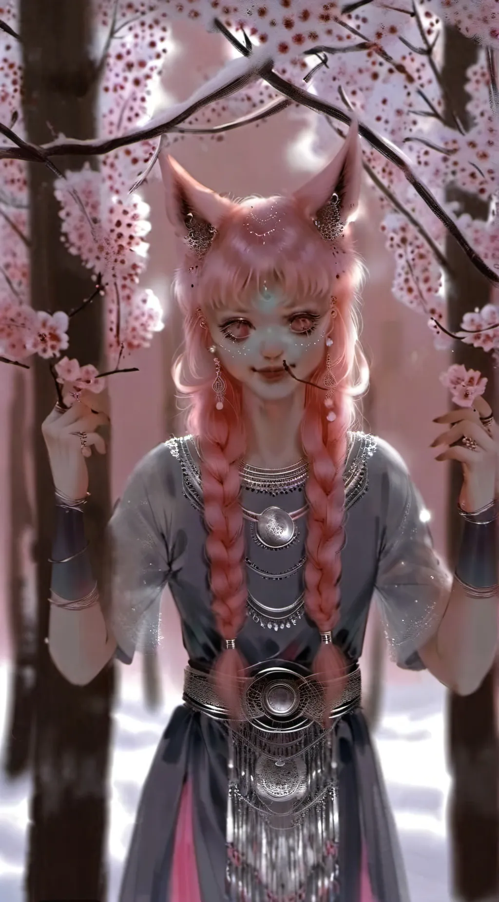 ai character: J4SMIN B34N background