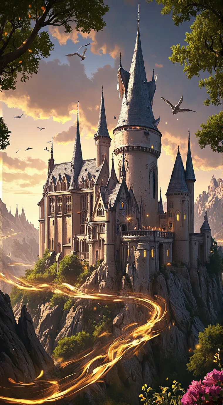 ai character: Hogwarts HAGWERTS background