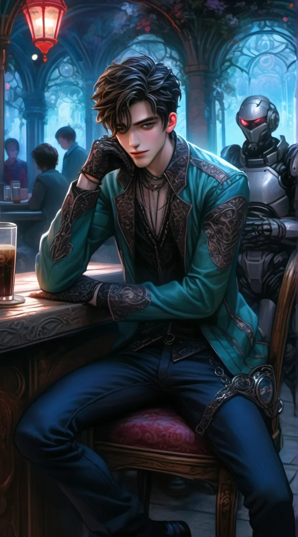 ai character: Evan background