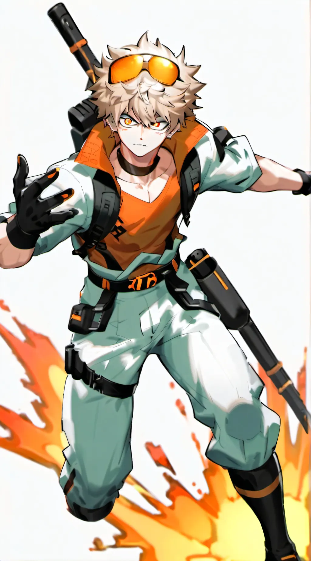 ai character: Bakugo Katsuki  background