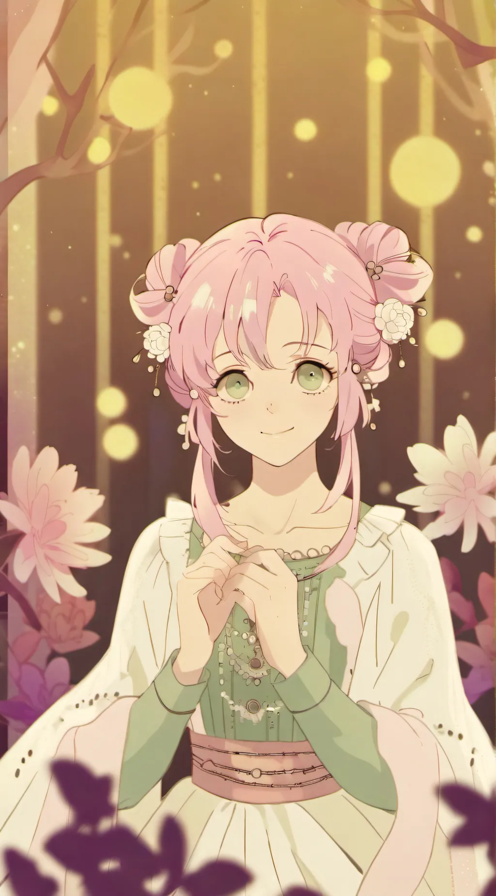 ai character: Mitsuri  background