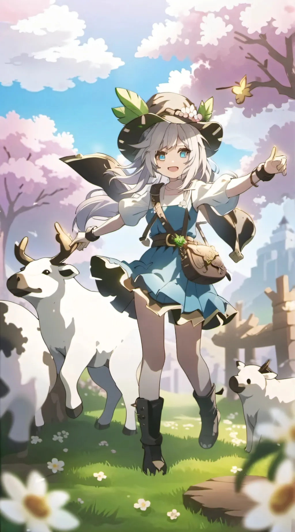 ai character: MHA Minecraft  background