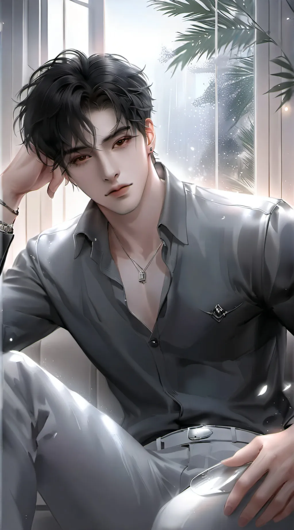 ai character: Aiden  background