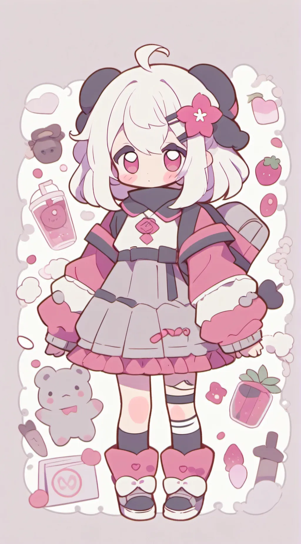 ai character: MHA-Bakugo & Deku background