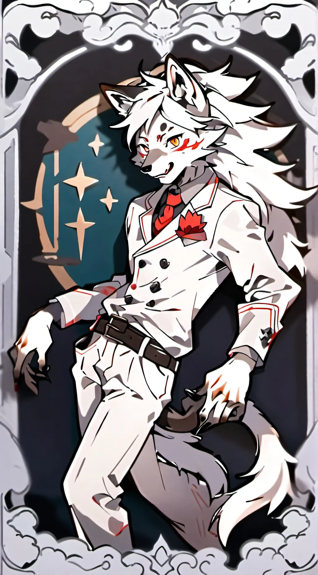 ai character: furry infection  background