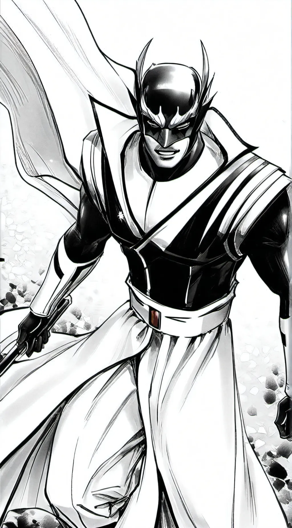 ai character: hugh Jackman  background