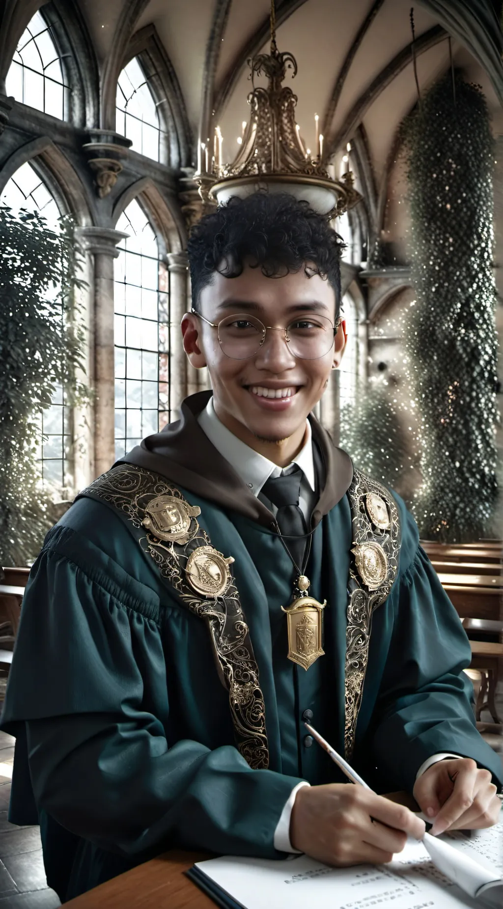 ai character: TEACHER JOHN background