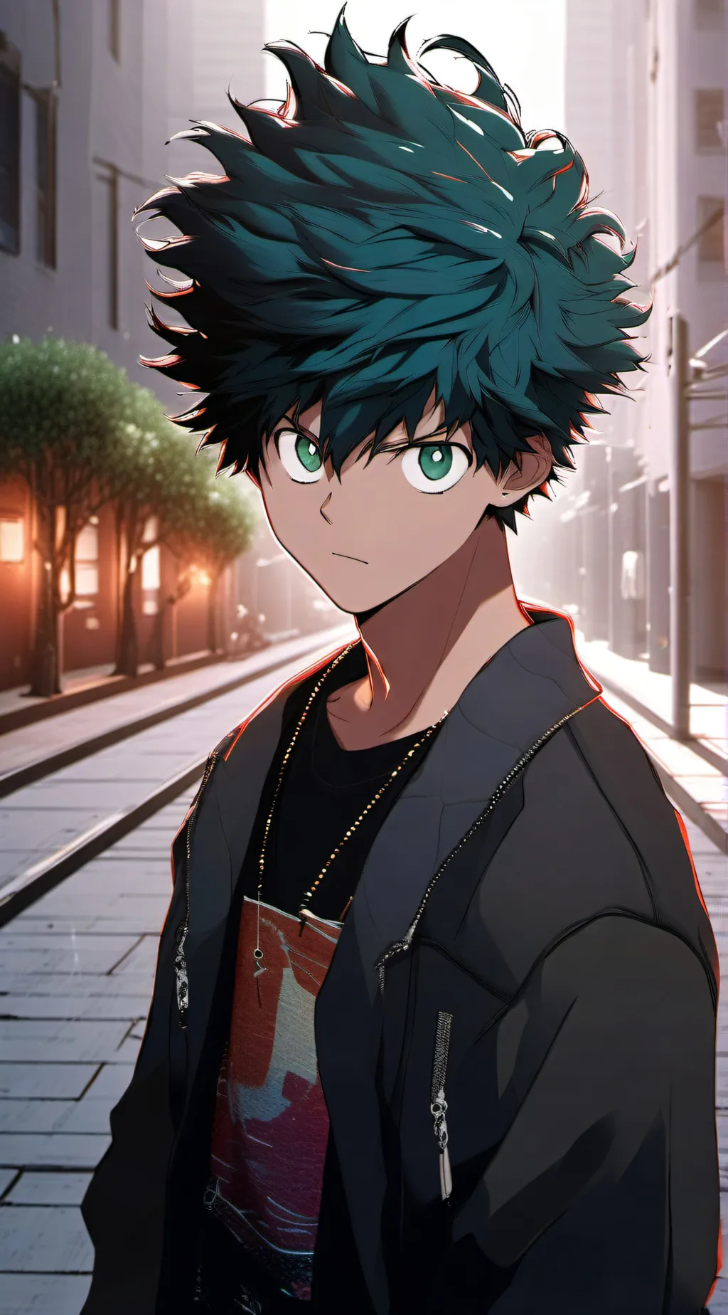 ai character: Izuku midoria deku background