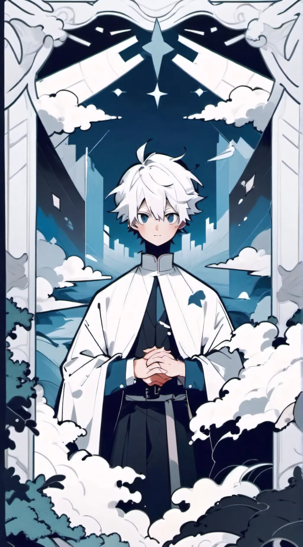 ai character: touya and dabi background