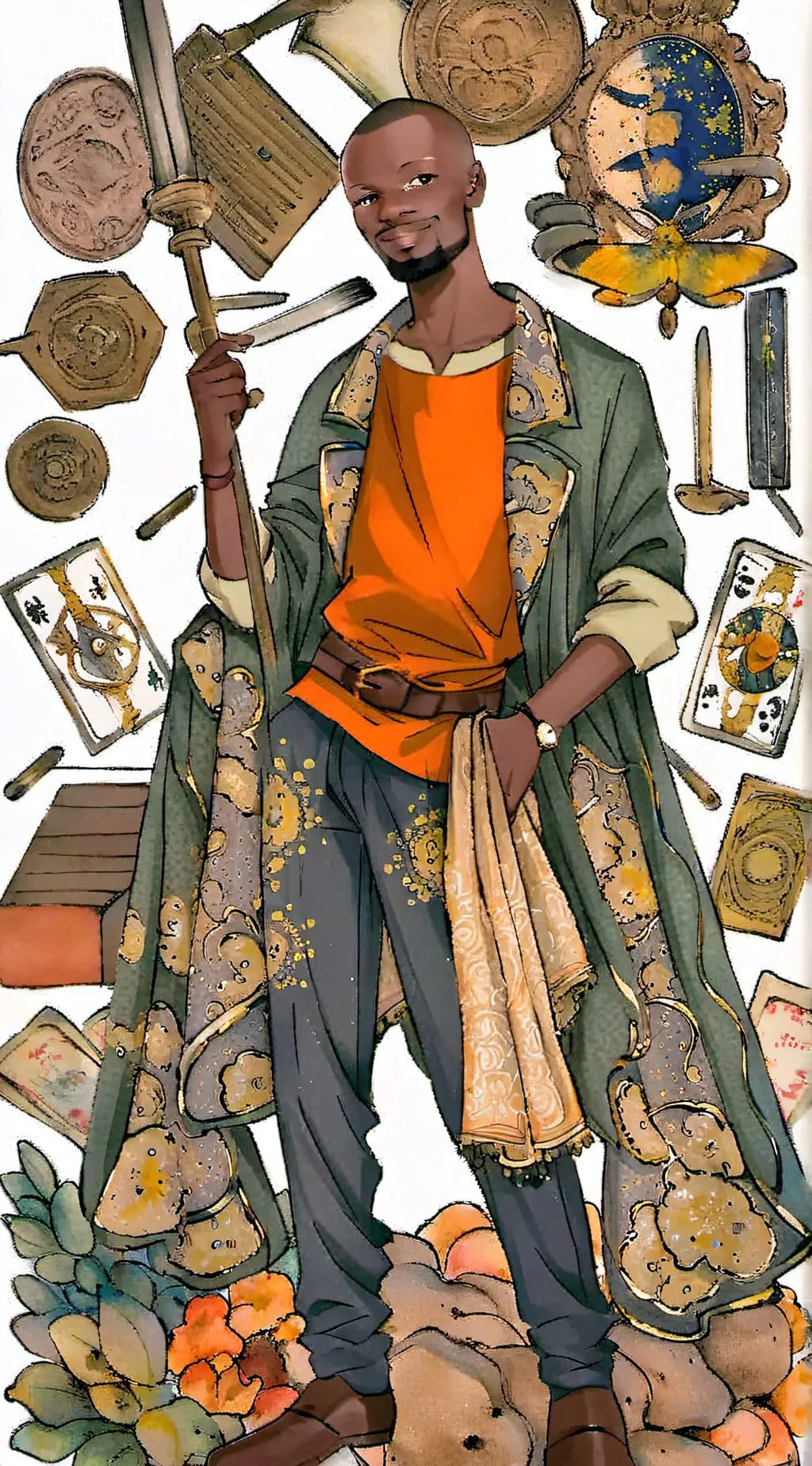 ai character: pickles background