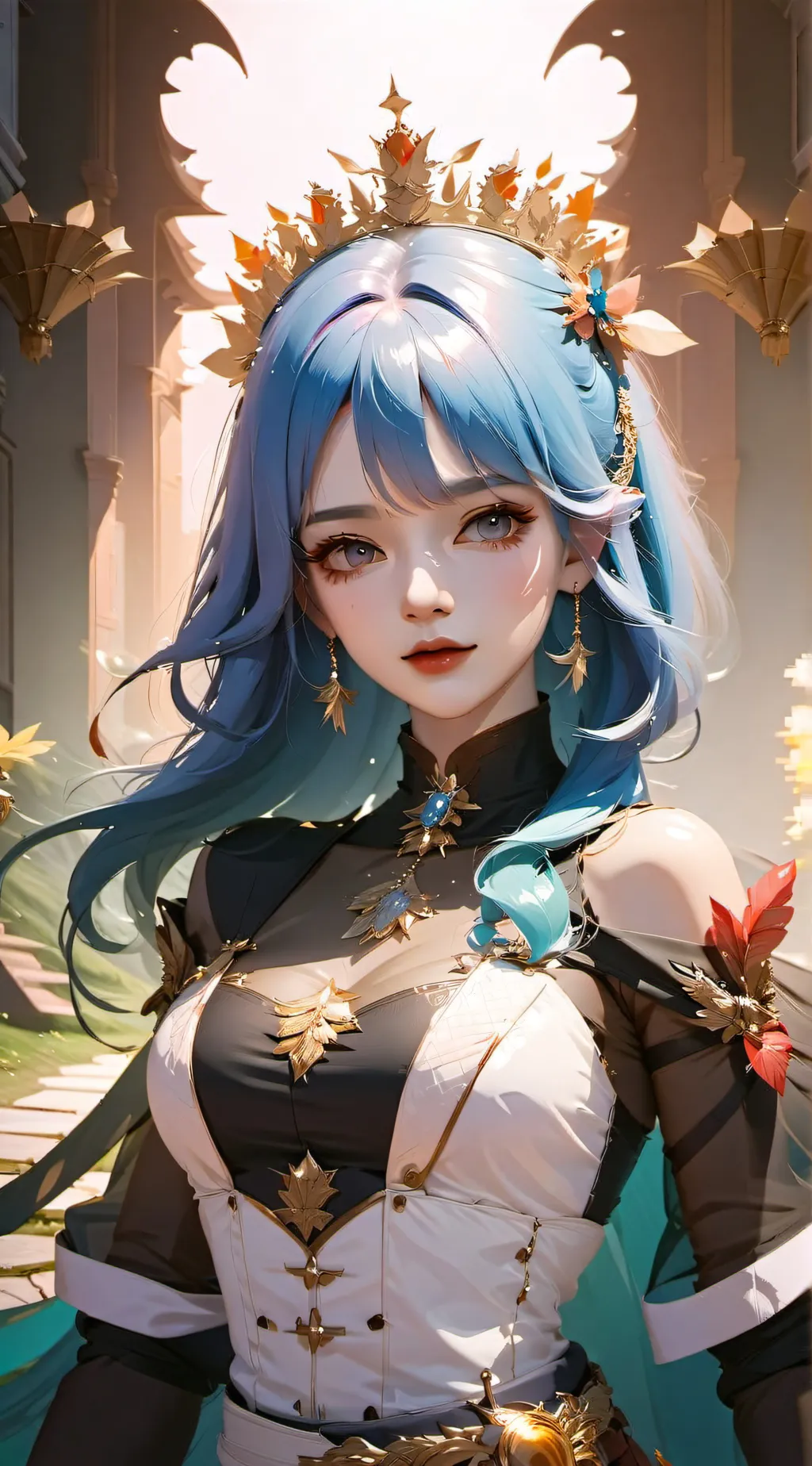 ai character: Moon background