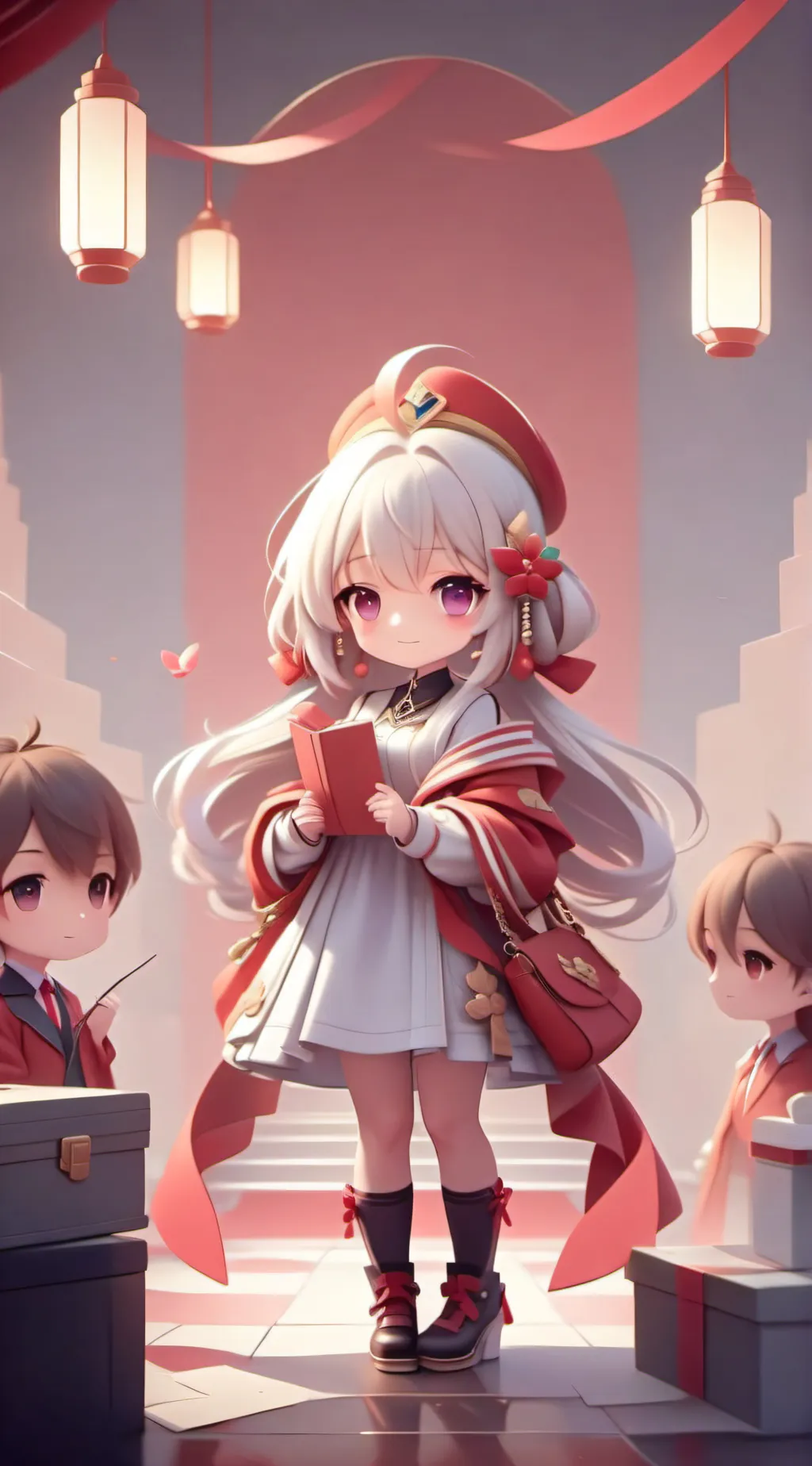 ai character: Pam pam background