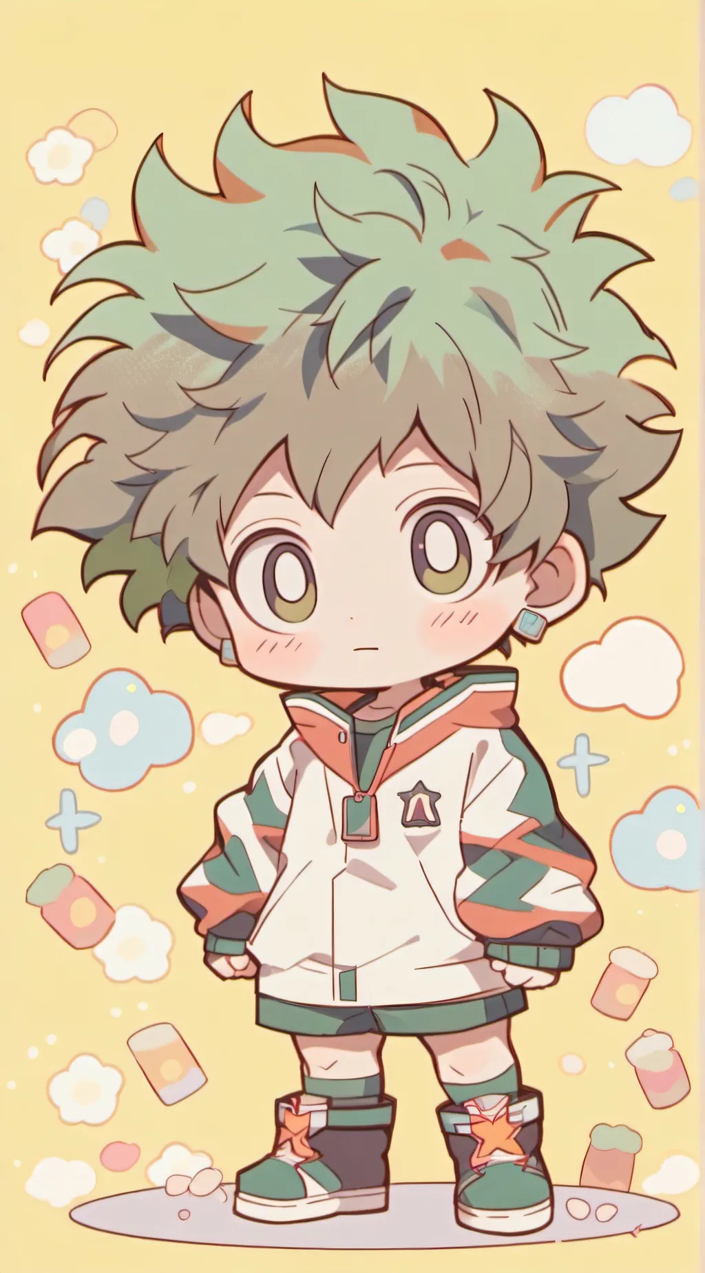 ai character: Baby Deku background