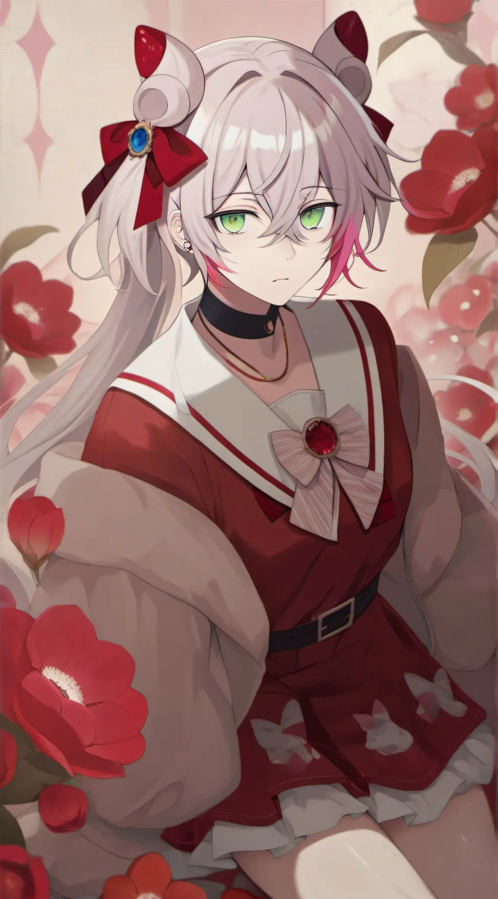 ai character: Scarlet background