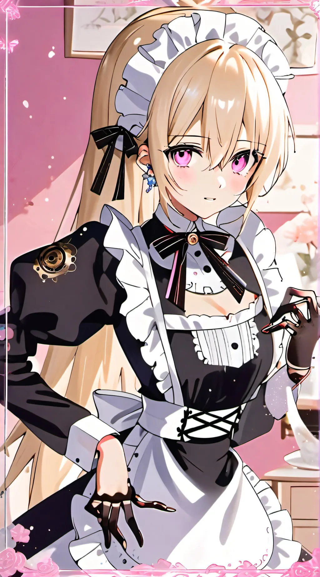 ai character: Lilac background