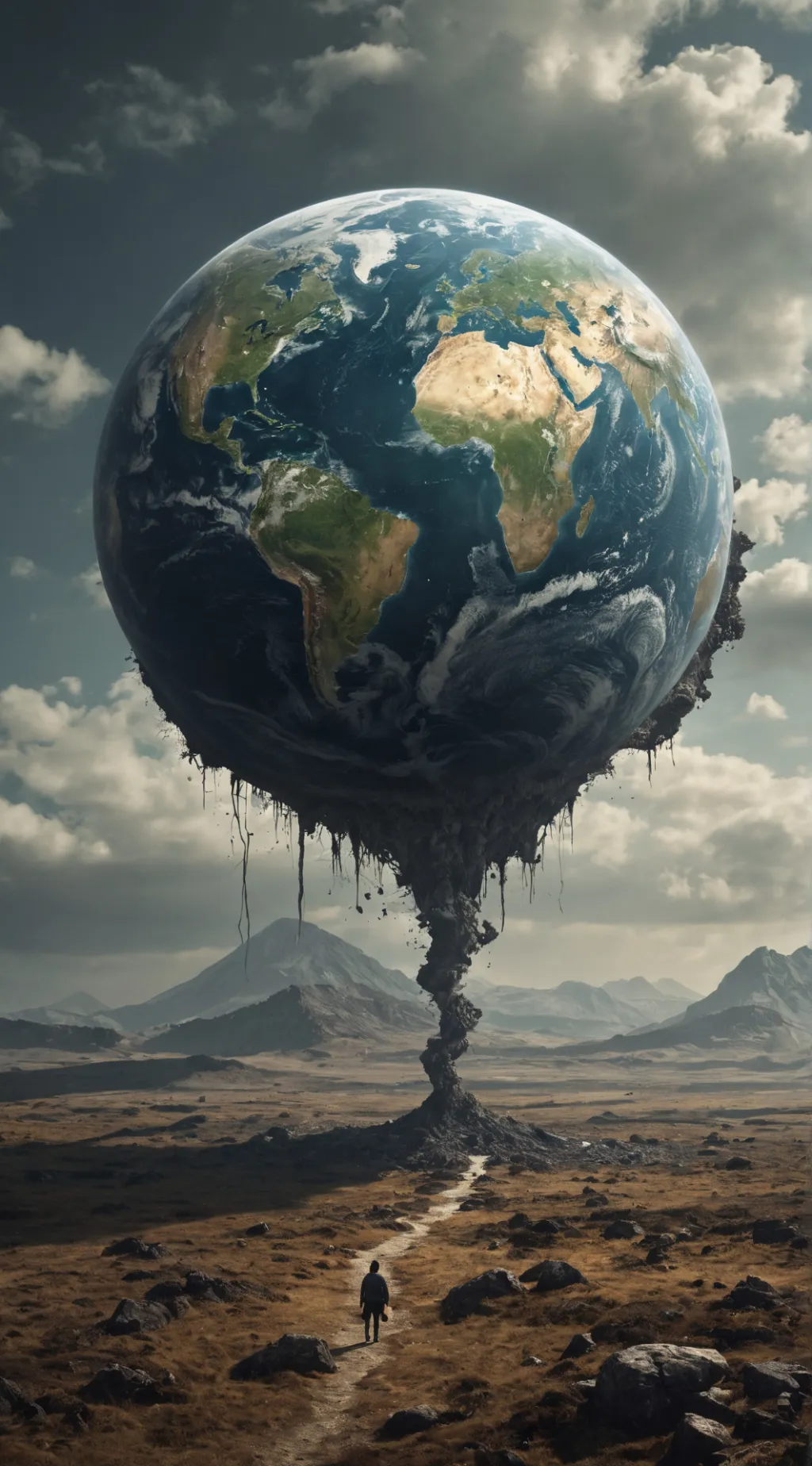 ai character: Alone  background