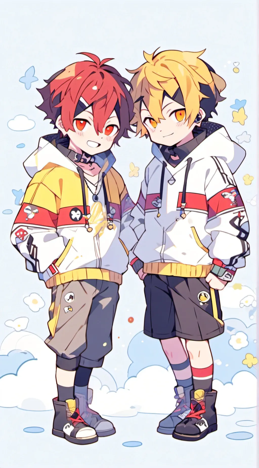 ai character: denki x kirishima  background