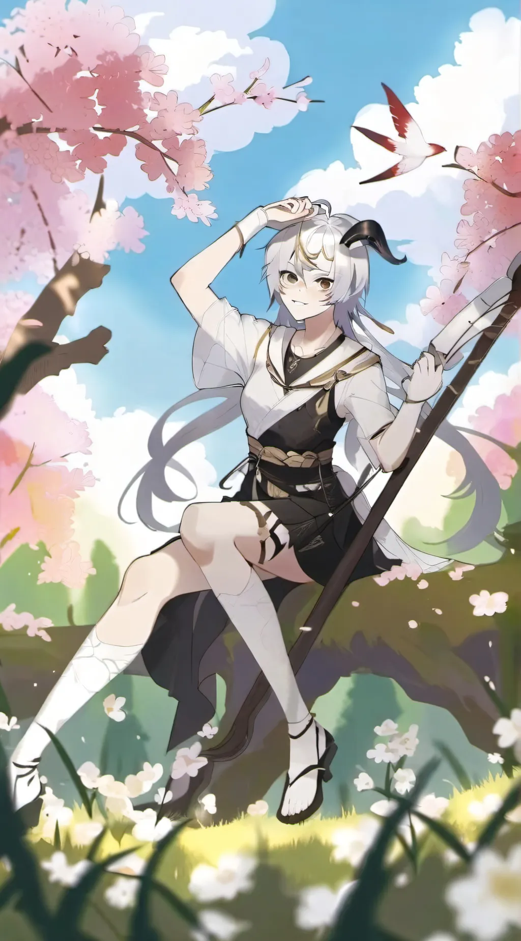 ai character: hashria sleepover background