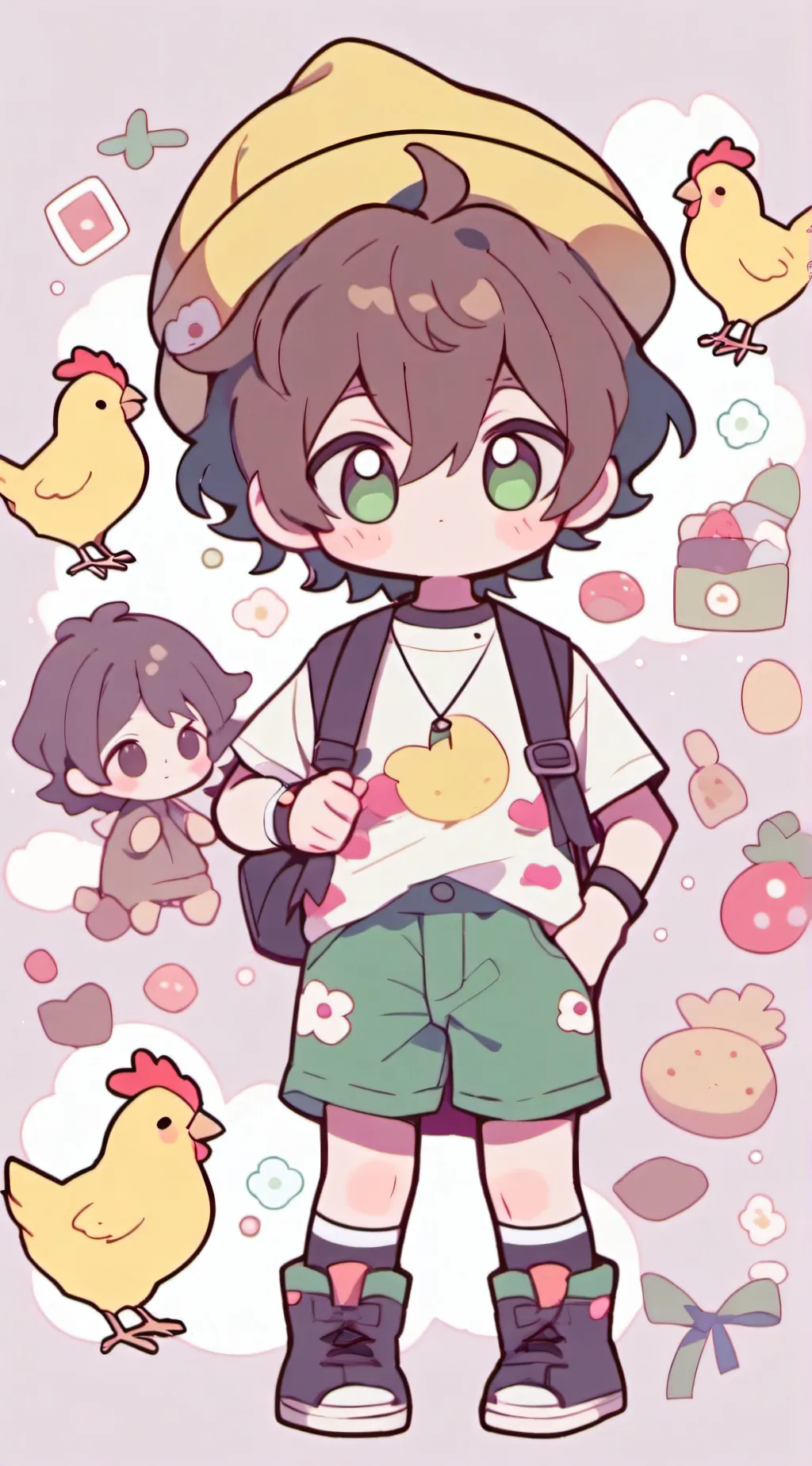 ai character: fnaf (boy version) background