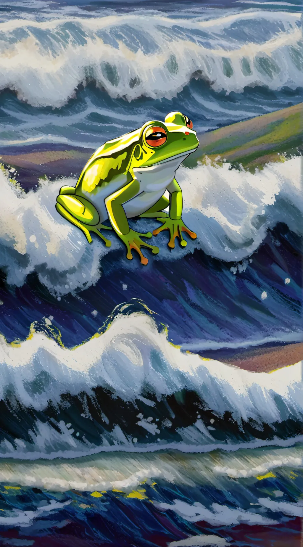 ai character: froggy 🐸 background