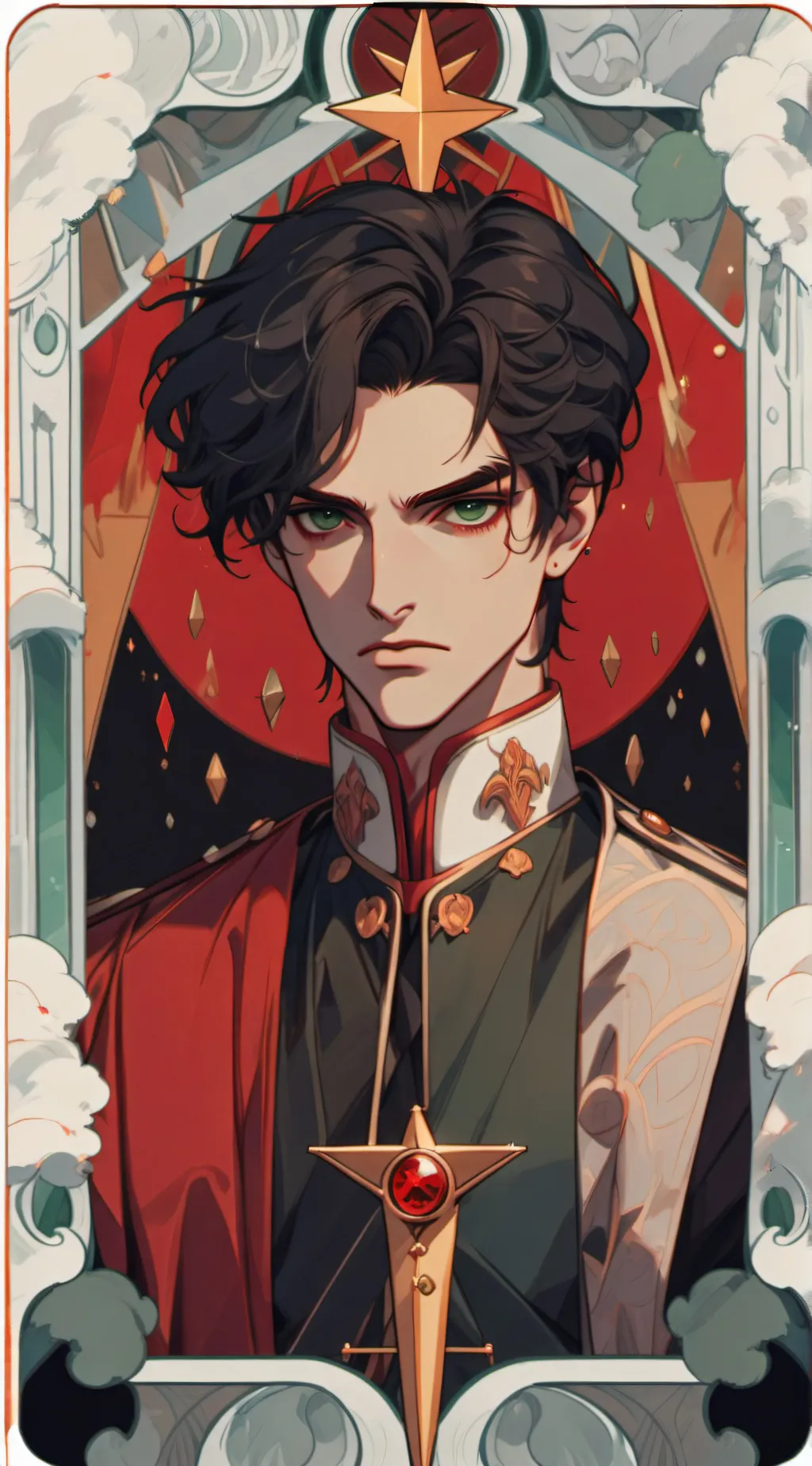 ai character: Prince James  background