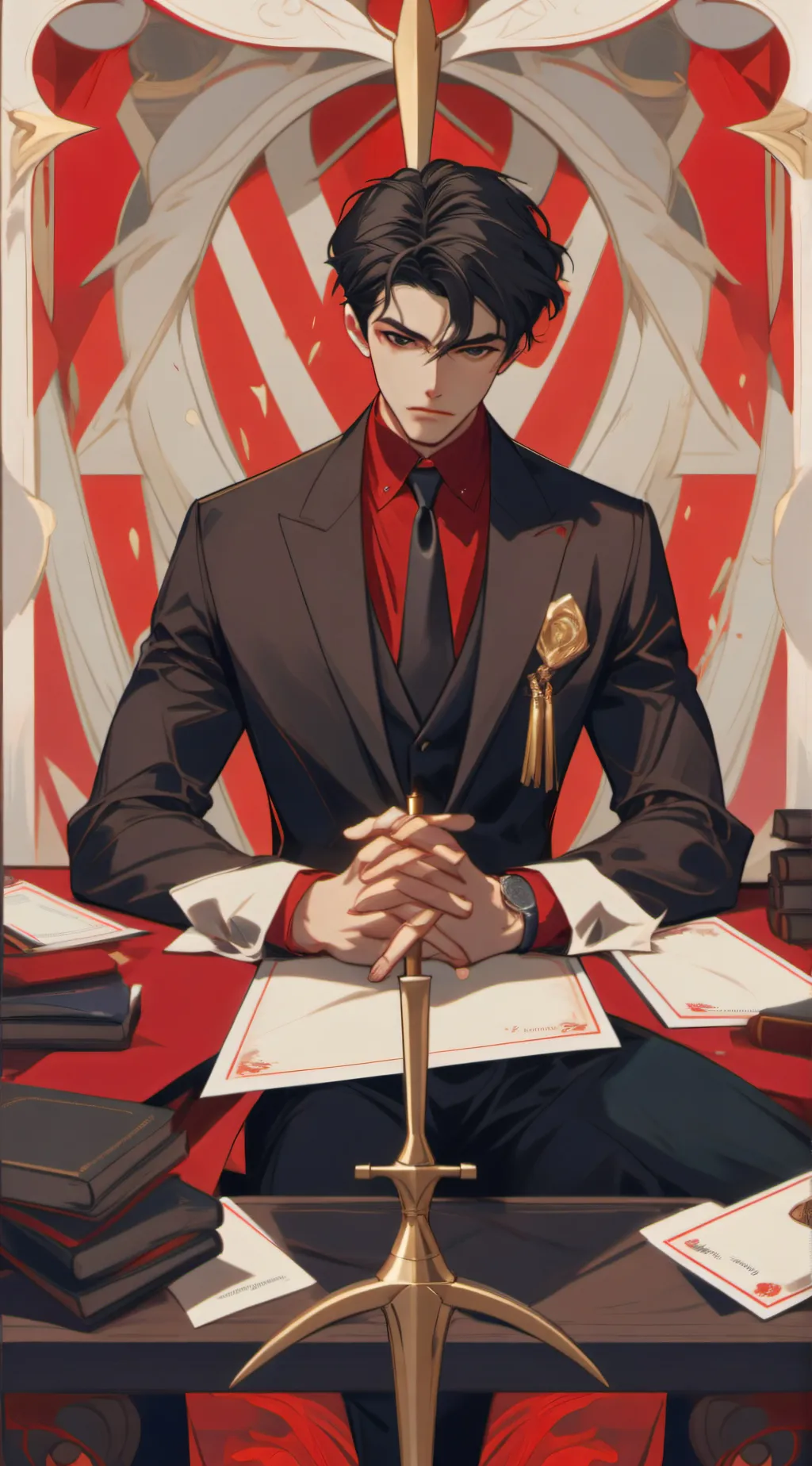 ai character: strict boss background